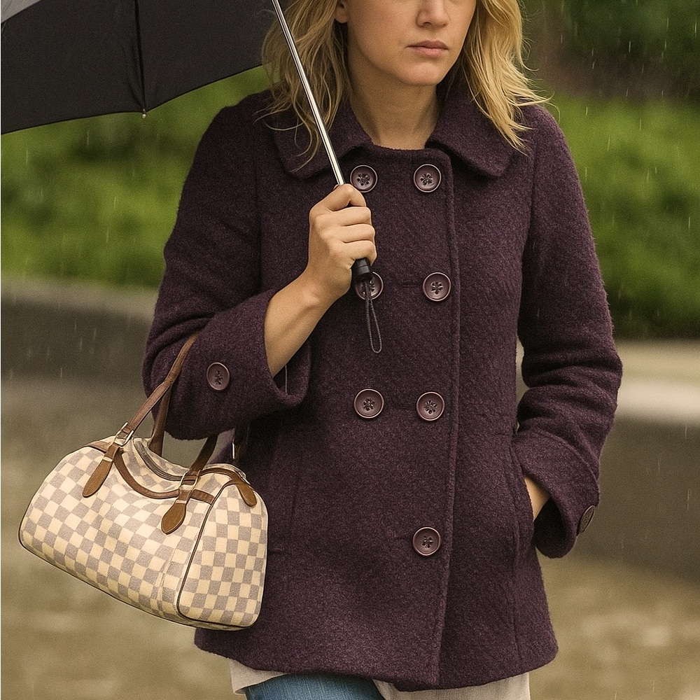 Neslay Paris Tweed Swing Coat